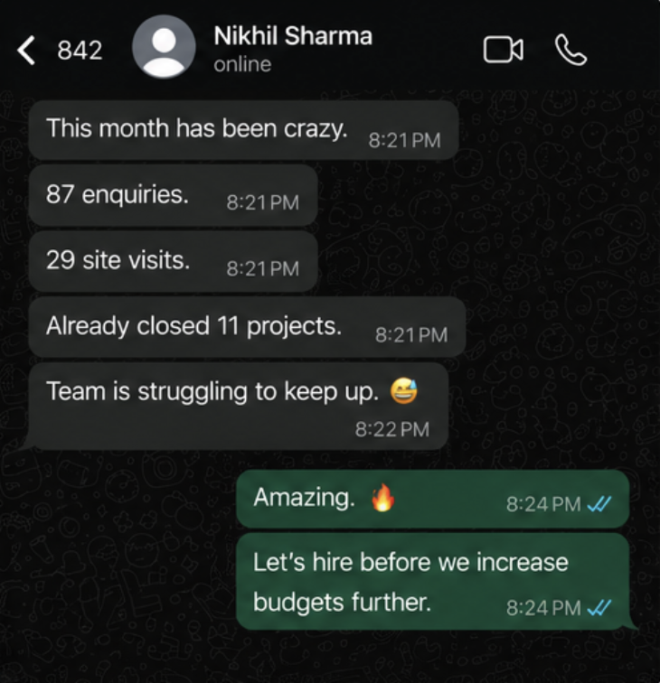 Client feedback screenshot 3
